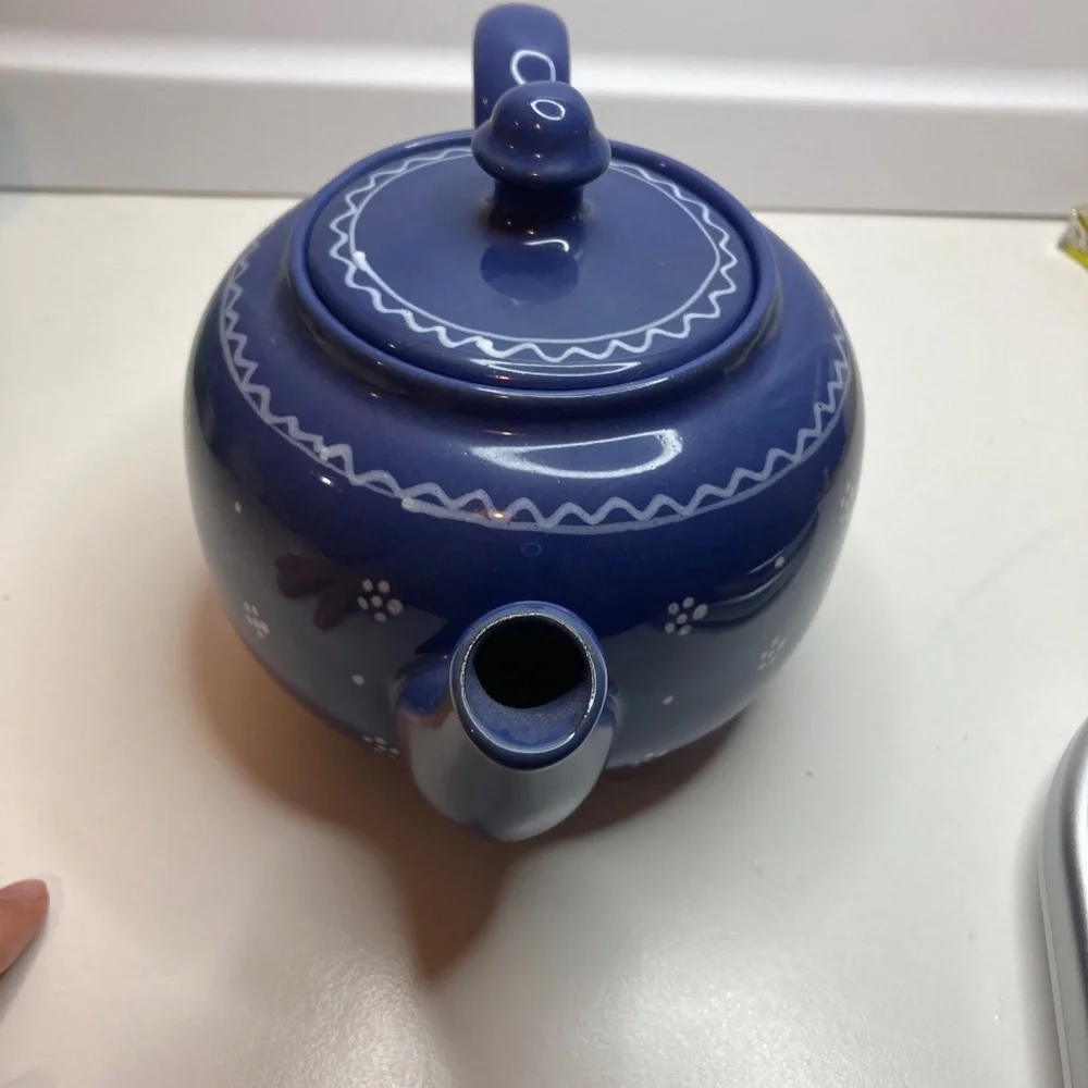 Williams Sonoma VAROSLOD HUNGARY MAJOLICA TEAPOT And Warmer HUNGARIAN DESIGN